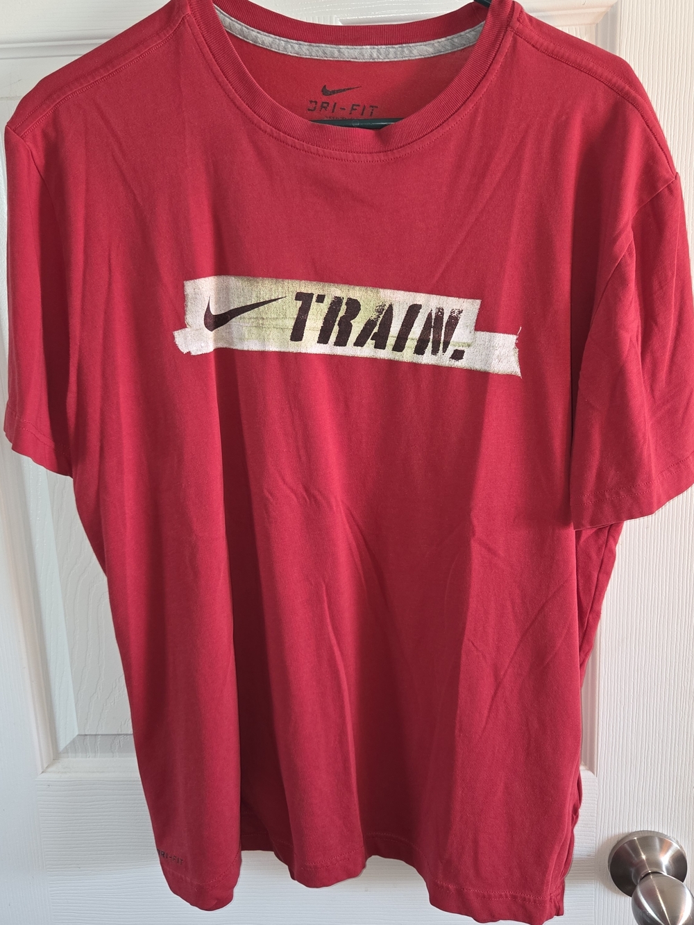 Nike Red TRAIN Graphic Dri-FIT Short Sleeve Tee